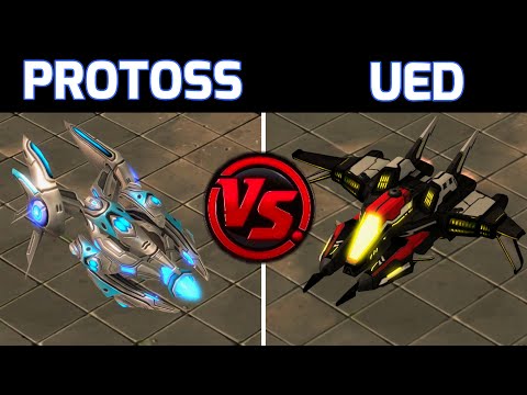 UED vs Protoss - SCII Custom Race Gameplay - Plus Campaign Trailer!