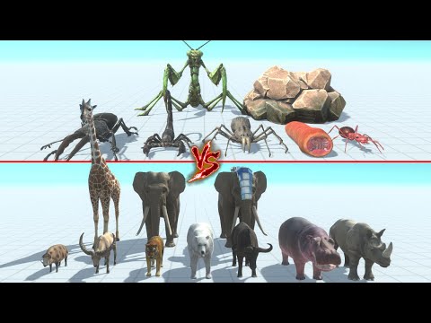 Giant Invertebrates Vs Modern Mammals | ARBS - Animal Revolt Battle Simulator