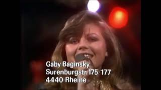 Gaby Barginsky - Diebe kommen am Abend (ZDF Hitparade 19.02.1977)