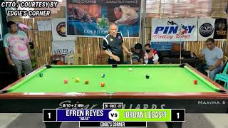 Efren "Bata" Reyes Vs Jordan Legaspi (Edgie's Corner)