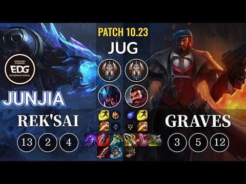 EDG JunJia Rek'Sai vs Graves Jungle - KR Patch 10.23