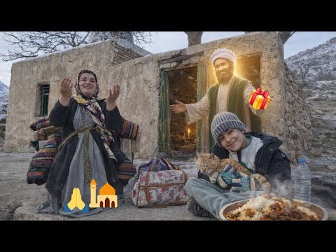 From Ruins to Hope: Nomad Girl Builds Shelter in Deserted Village 🏔️❄️