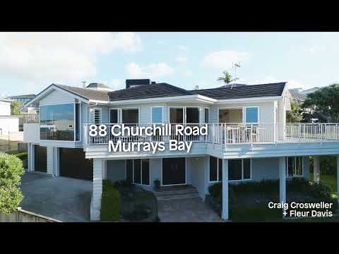 88 Churchill Road, Murrays Bay, Auckland, 4房, 2浴, 独立别墅