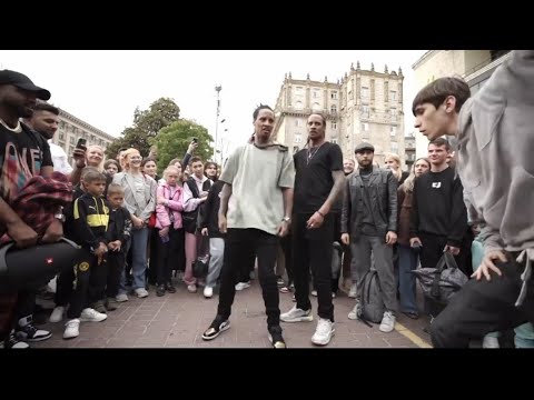LES TWINS | FREESTYLES AT THE STREETS OF KYIV (UKRAINE) PART 2