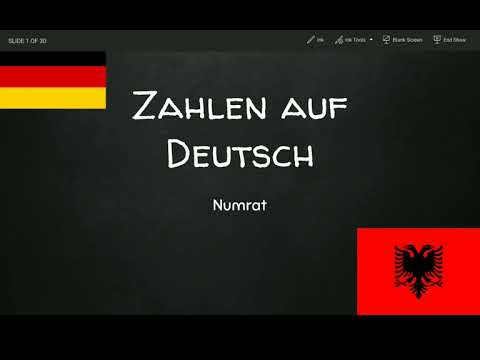 Meso Numrat ne Gjermanisht 1-100 ||  Shpjeguar Qarte