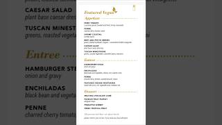 Secret Main Dining Room Menus in Carnival Cruise Hub App #cruisetip #cruisesecret