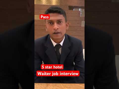 Waiter interview #viralshort #youtubeshorts