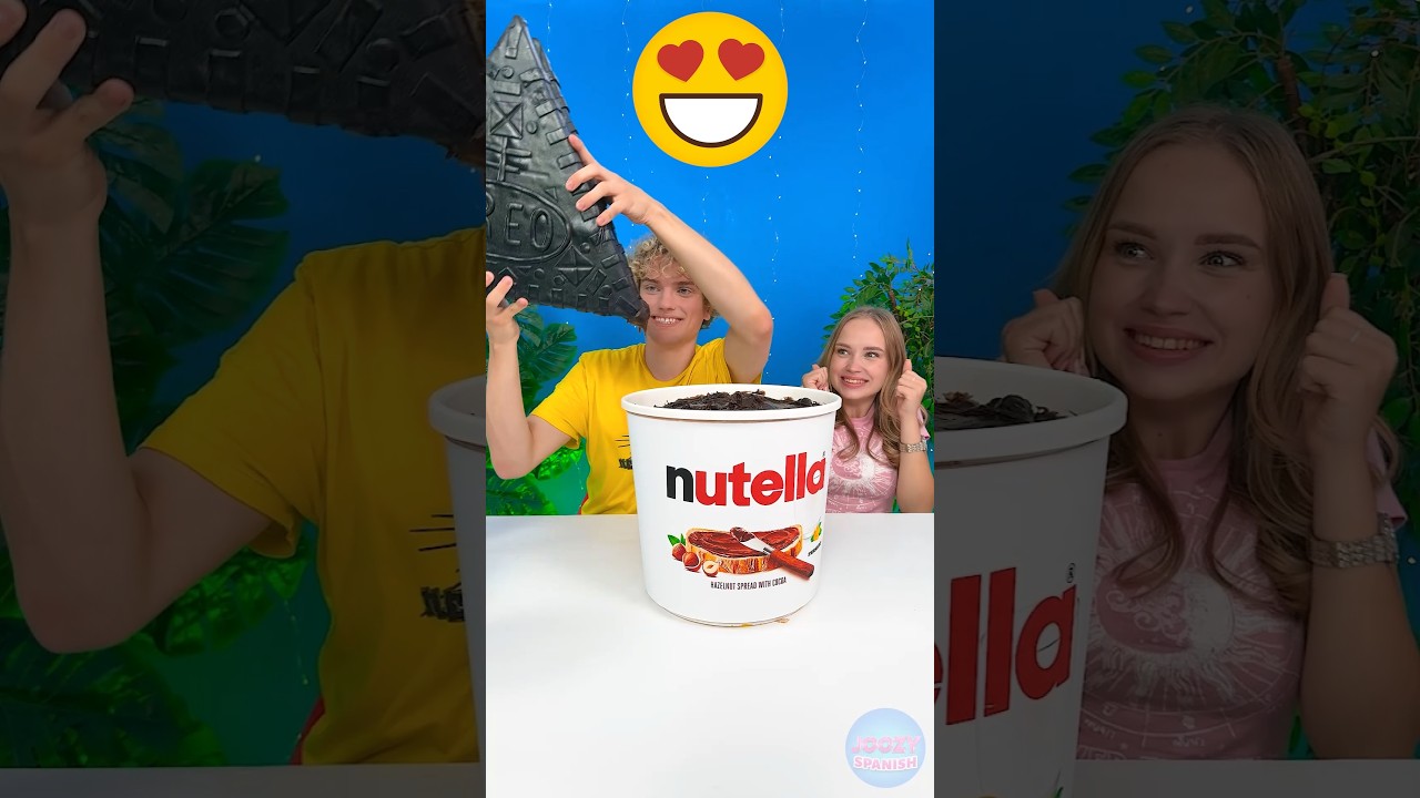 Galleta Oreo Triangular Gigante vs Nutella 🍫🍪