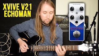 Video thumbnail for Xvive Echoman V21 Analog Delay Guitar Pedal Review and Demo by Tobias Holenstein