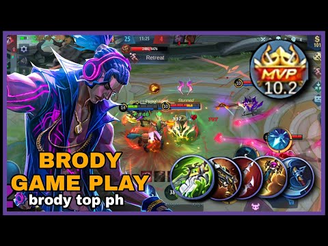 killer brody gameplay | brody goldlane | brody item build | brody top ph#MLBB #BRODYML
