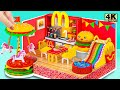 Amazing Idea Reuse Cardboard DIY Miniature McDonalds Playhouse With Rainbow Slide Amusement Area ️