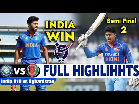 India Vs Afghanistan Full Highlights Icc U19 World Cup Match 2026 | Ind Vs Afg Highlights