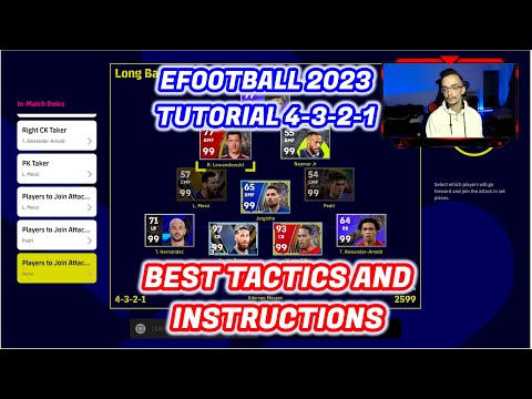 EFOOTBALL 2023 - BEST CUSTOM FORMATION 4-3-2-1 TUTORIAL - BEST TACTICS & INSTRUCTIONS