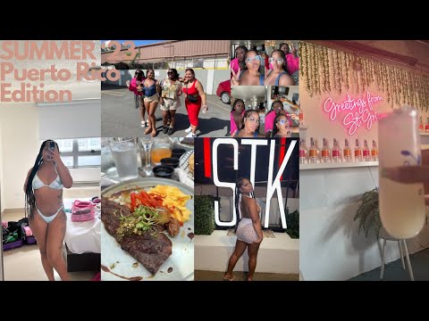vacay vlog: girls trip to puerto rico🇵🇷| STK, La Placita, Rain Forest, Beach Club, etc