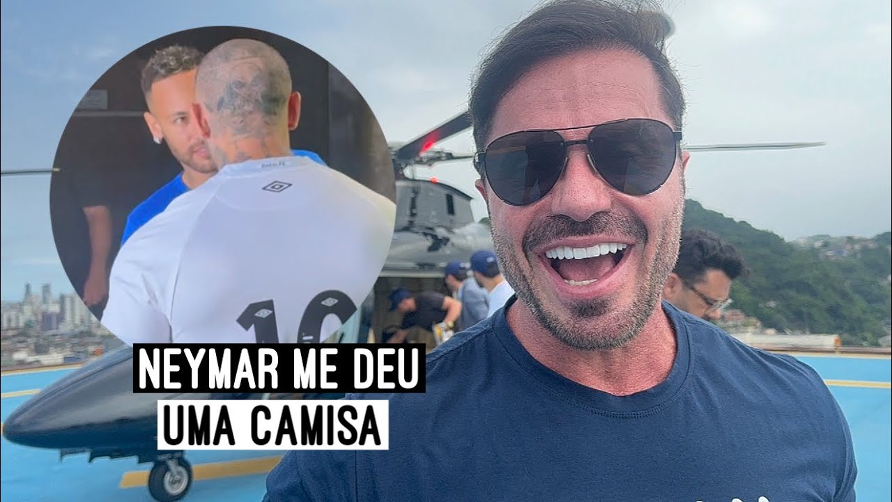 TOGURO E CARIANI DE HELICÓPTERO VISITANDO O NEYMAR!