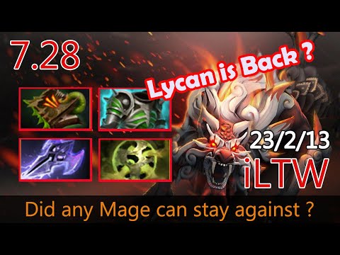 iLTW [Lycan] Intense match against Morphling and Juggernaut | Dota2 - 7.28