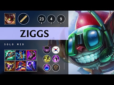 Ziggs Mid vs Twisted Fate - KR Master Patch 25.16