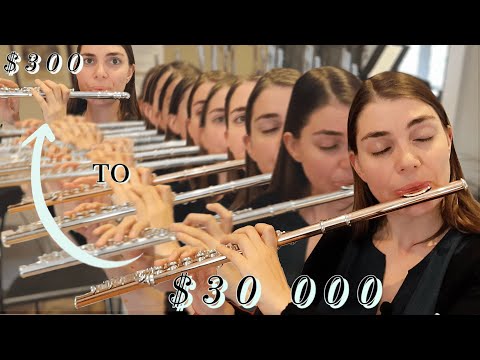 ONE piece of music//TWELVE different flutes (Expensive vs Cheap)