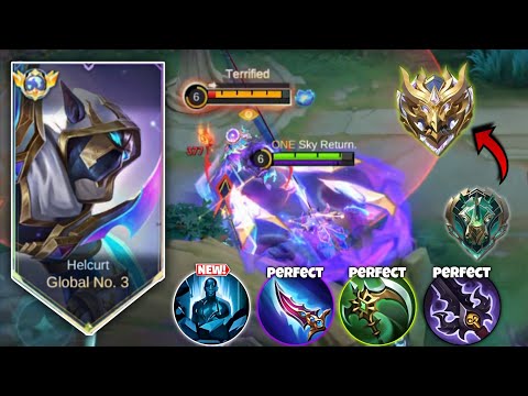 TOP GLOBAL HELCURT BEST GUIDE TO RANK UP FASTER IN NEW SEASON!!🔥( RECOMMEND BUILD AND EMBLEM) MLBB