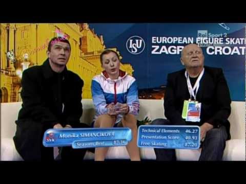 ISU ZAGREB 2013 -7/25-  LADIES FP - Monika SIMANCIKOVA - 26.01.2013