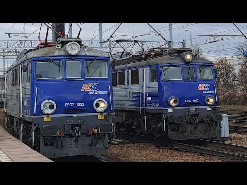 Wjazd EP07-1047 z IC POMORZANIN na stacje Wrocław Główny 