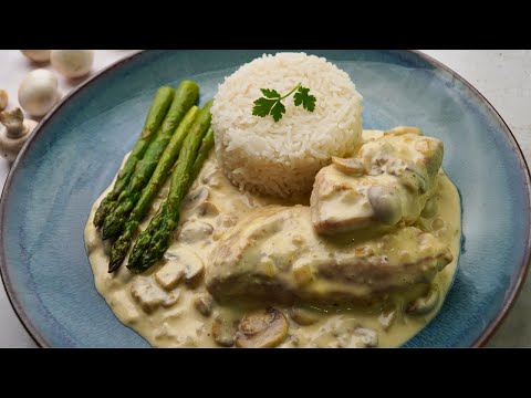 Pollo en Salsa de Champiñones | Receta Fácil, Cremosa y Deliciosa | Paso a Paso