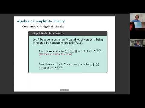 Nutan Limaye: Superpolynomial lower bounds against low-depth algebraic circuits