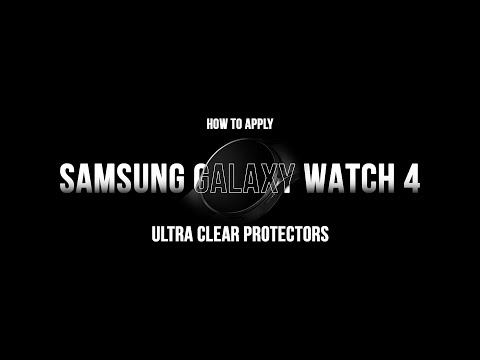 How to apply Screen & Body Protector on Samsung Galaxy Watch4 without Installation Kit