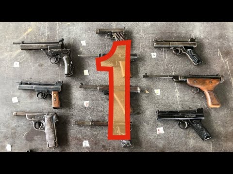 100 years of Air Pistols part 1 1910-1946 vintage airgun pistol Webley Haenel Diana hubertus tell 2