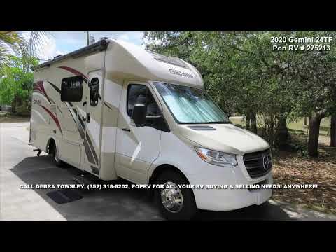 $15,000 Below NADA, Mercedes Diesel, 2020 Gemini 24TF. Superb, Low Miles, Serviced, Ready to Roll.