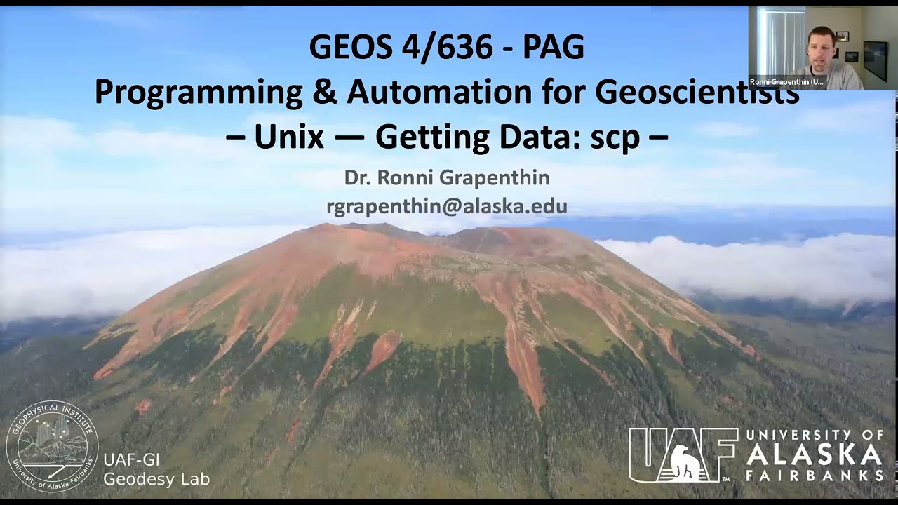 Programming and Automation for Geoscientists: 10_06 - Unix: Getting Data - scp