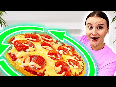 1 Tag nur RUNDES ESSEN 🍕🍅 (Challenge) - Celina