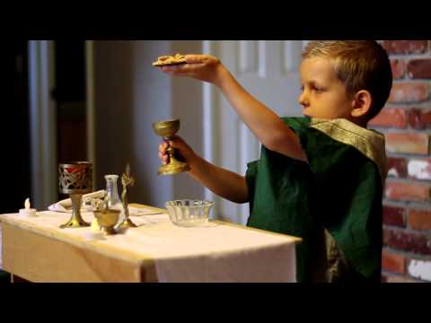 Isaiah Saying Mass - 5 Years Old