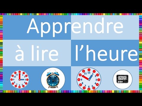 Learn to tell time in french