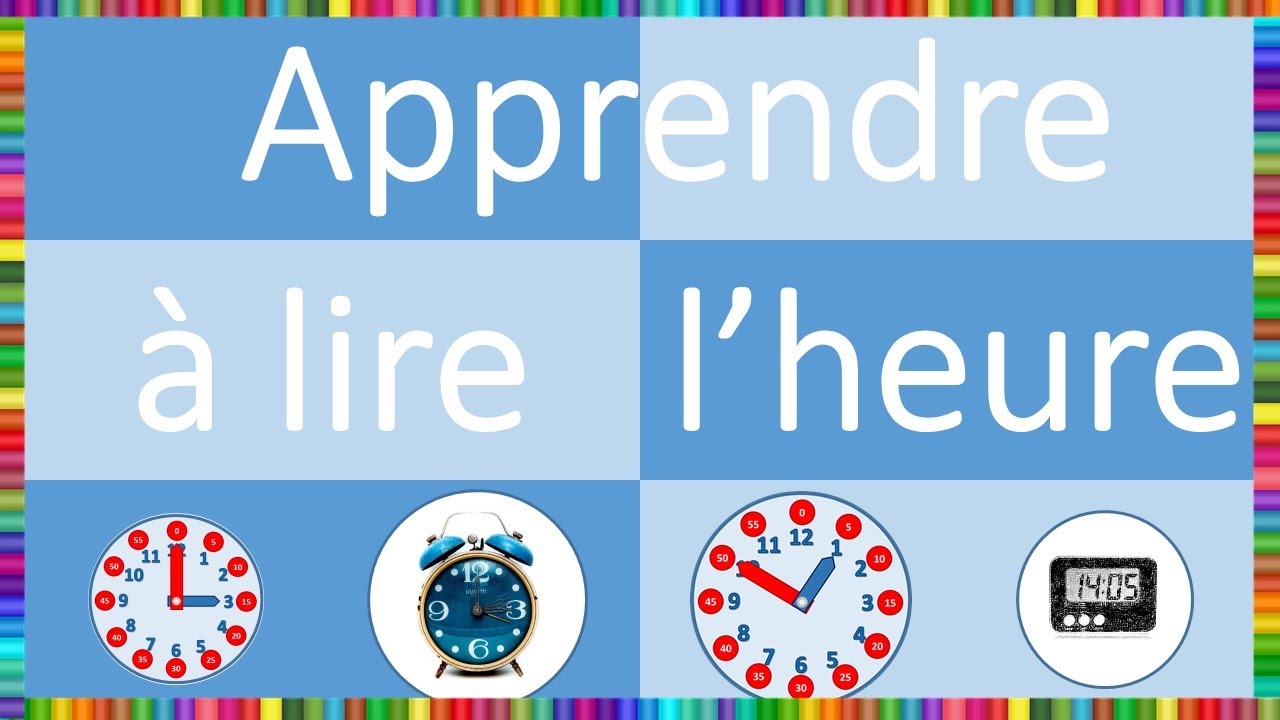 Apprendre à lire l'heure