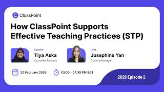 How ClassPoint Supports Effective Teaching Practices (STP)