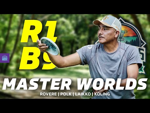 2025 PDGA Professional Masters World Championships | R1B9 | Rovere, Polk, Laikko, Koling | MP40