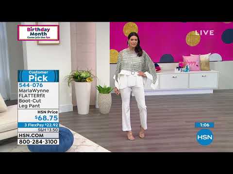 MarlaWynne FLATTERfit BootCut Leg Pant