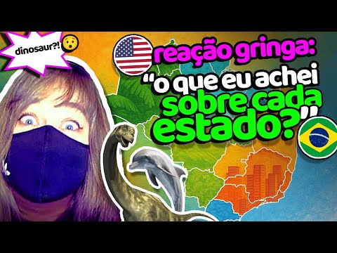 kiki react BRAZIL STATES reacao gringa "o que eu achei sobre cada estado?" learn states with me 🌗
