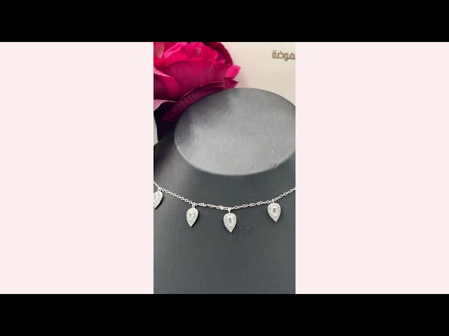 تشوكر فضة 925 لمعة قوية