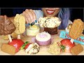 ASMR MAGNUM ROASTED MARSHMALLOW TOBLERONE BISCOFF ICE CREAM ASMR Eating Sounds No Talking