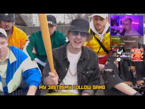 Mandzio ogląda TEAM Y - FOLLOW GANG TEAM X   POLO GANG PARODIA