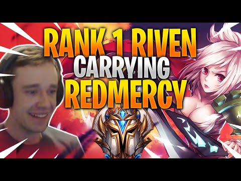 RANK 1 RIVEN CARRYING REDMERCY 1V9 GAME - BEST RIVEN MAIN DUO WITH REDMERCY
