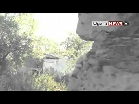 استهداف عربة لقوات النظام من قبل كتائب فاروق الشمال في معرشورين في محافظة إدلب