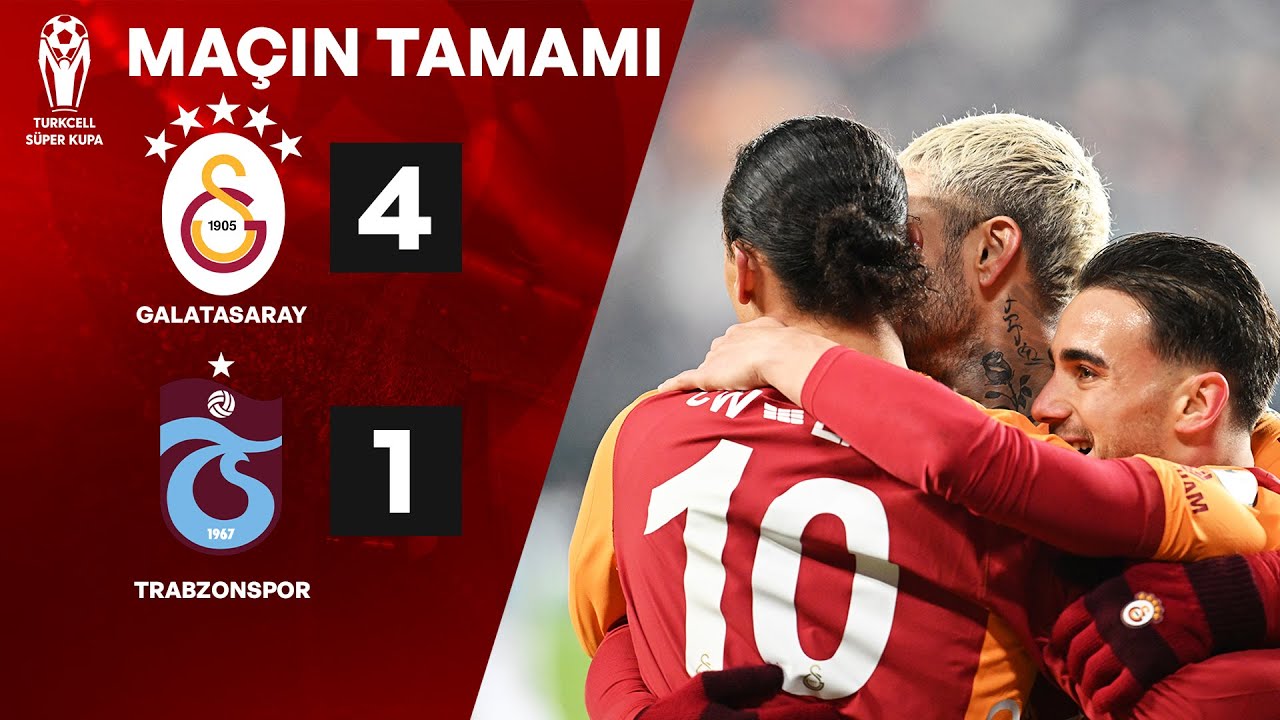 Galatasaray 4 - 1 - Trabzonspor | Turkcell Süper Kupa Yarı Finali