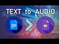 HOW TO SAVE ANY TEXT AS AUDIO FILE (.mp3)