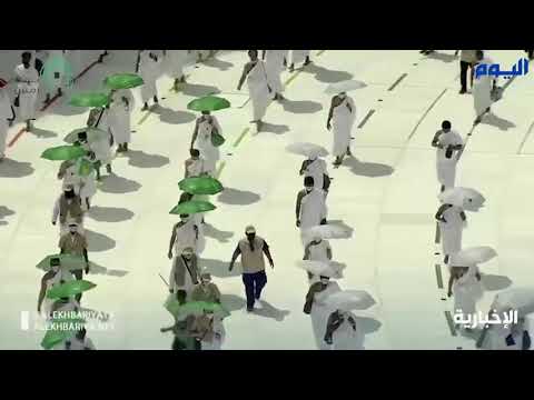 شاهد اول فيديو يظهر حجاج بيت الله الحرام يؤدون الطواف
