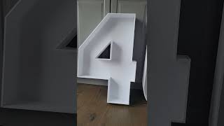 DIY Foam Board Number Decor - Make a milestone number, letter or shape with Foam Board