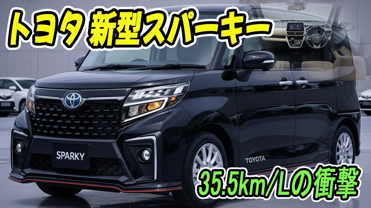 2026年 トヨタ 新型スパーキー 徹底予測！燃費35.5km/Lと上質空間でコンパクトミニバンはここまで進化するのか