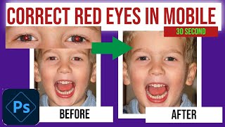 Correct Red Eyes Picture | In Mobile | Photoshop Express